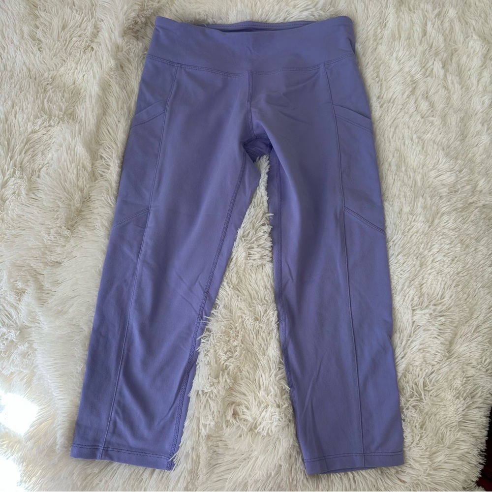 Baleaf Women’s Purple High Rise Crop Leggings Size: Small
